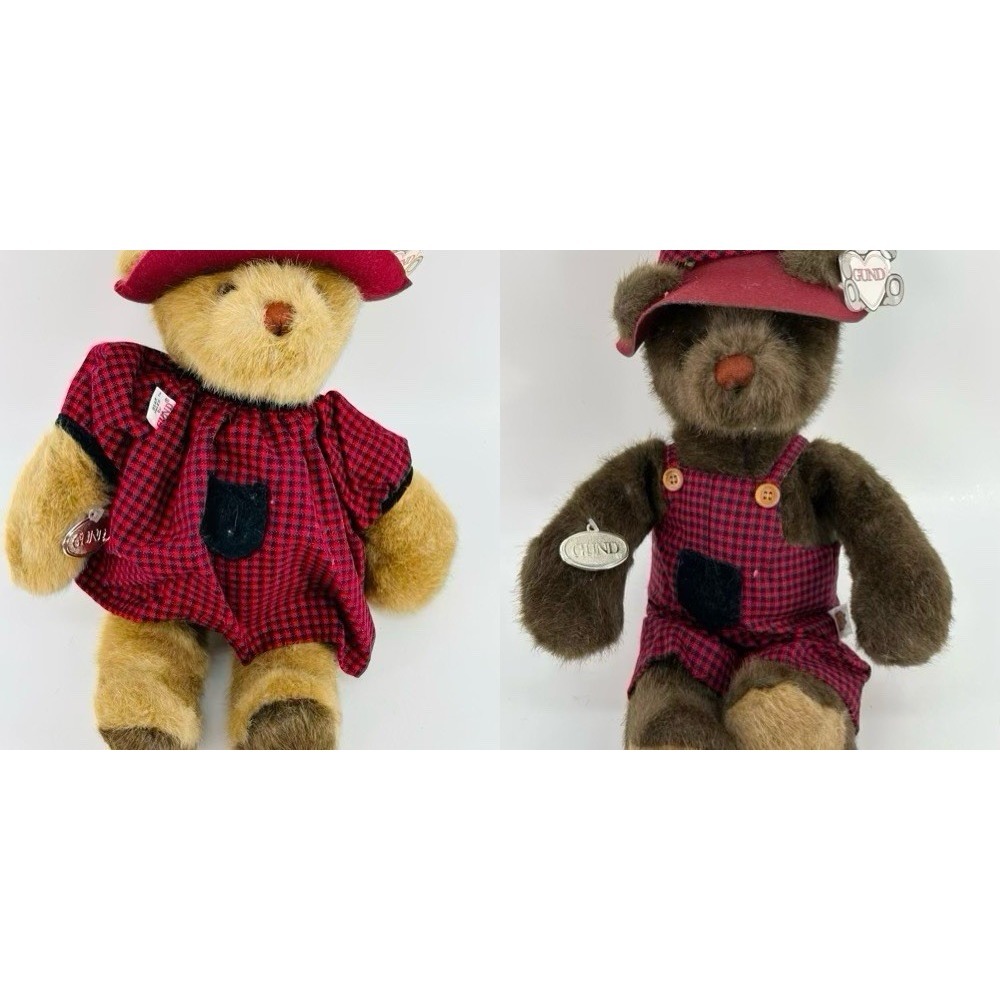 GUND Collector's Classic Bear Tales 2039 Boy & Girl 15" Teddy Bear Stuffed Plush